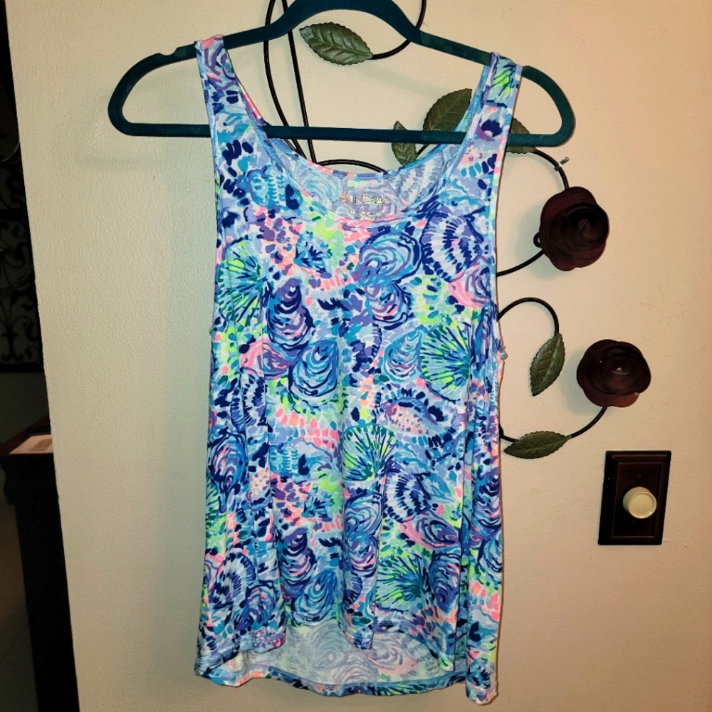 Lilly Pulitzer Blue Tone Tank Top